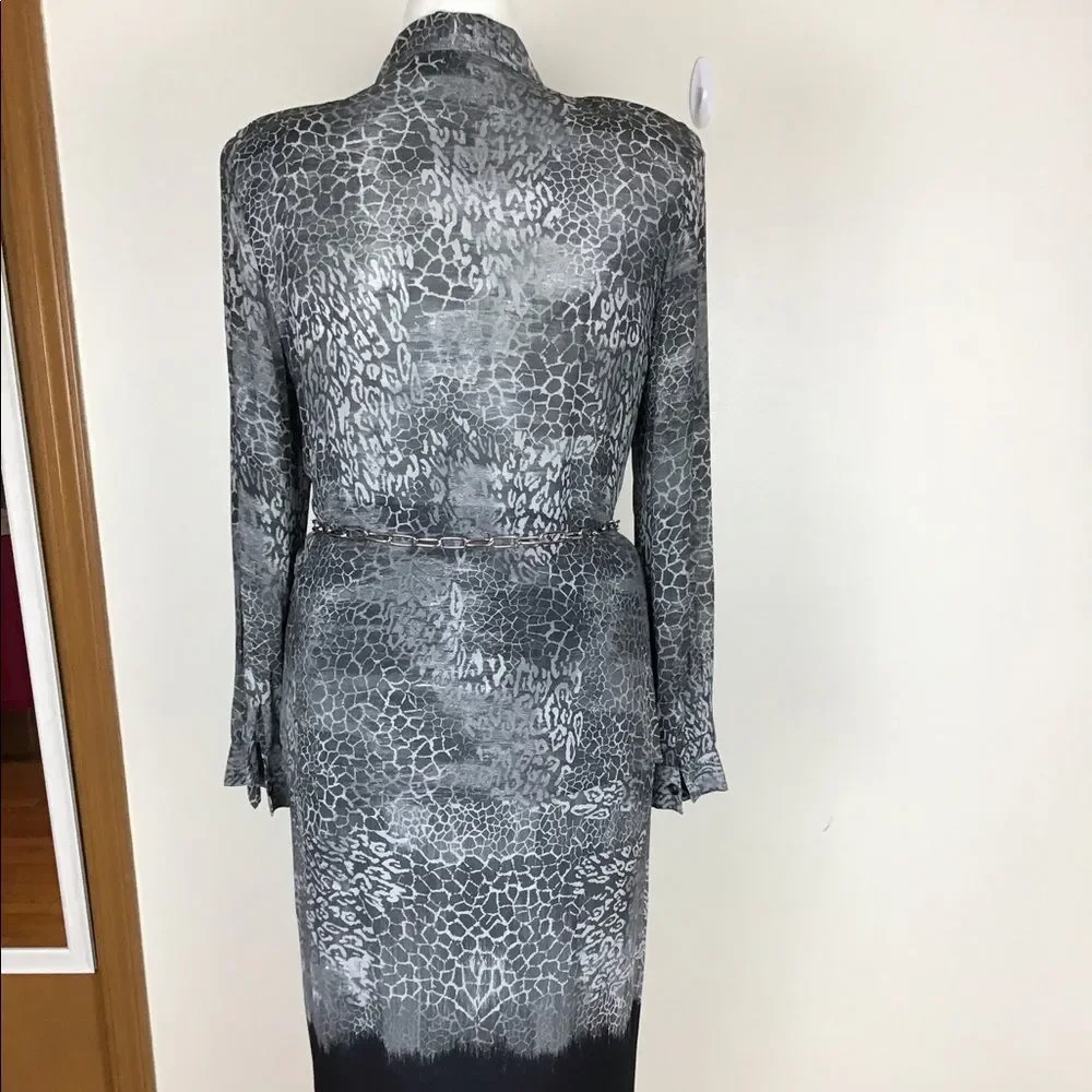Gianni gray 2 pc skirt and top set size 12.